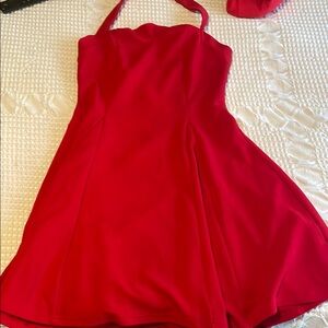 Red Halter Dress
